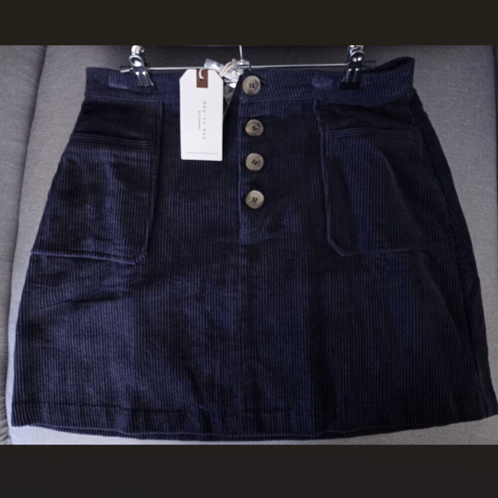 ✨🌙BLU‎ PEPPER Corduroy Mini Skirt With Front Pockets✨🌙